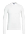 Alpha Studio Man Sweater White Size 44 Cotton