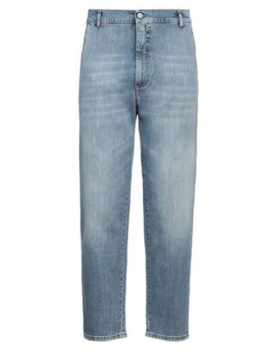 Daniele Alessandrini Homme Man Jeans Blue Size 32 Cotton, Elastane