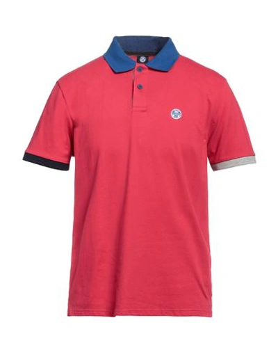 North Sails Man Polo Shirt Garnet Size M Cotton In Red