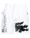 LACOSTE LVE LACOSTE L!VE MAN SHORTS & BERMUDA SHORTS WHITE SIZE 30 POLYESTER