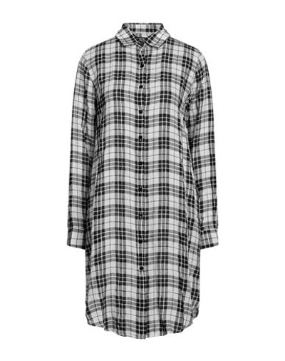 Woolrich Woman Shirt Black Size S Linen In Gray