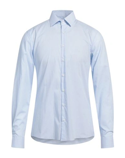 Calvin Klein Man Shirt Sky Blue Size 16 Cotton