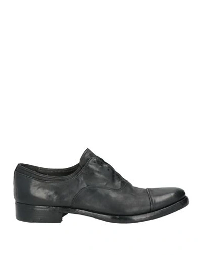 Premiata Man Lace-up Shoes Black Size 11 Leather