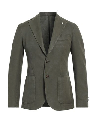 L.b.m 1911 L. B.m. 1911 Man Blazer Military Green Size 36 Cotton, Ramie