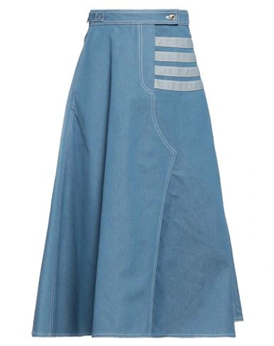 Thom Browne Woman Denim Skirt Blue Size 6 Cotton