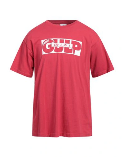 Good Morning Tapes Man T-shirt Red Size M Organic Cotton