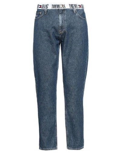 Tommy Jeans Man Denim Pants Blue Size 34w-32l Cotton