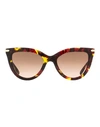 Victoria Beckham Vb 621s Cat-eye Sunglasses In Red