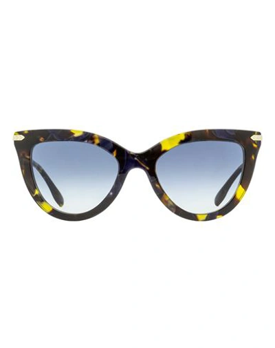 Victoria Beckham Cat Eye Vb621s Sunglasses Woman Sunglasses Brown Size 53 Acetate,