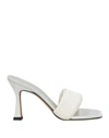Iro Woman Sandals Ivory Size 11 Textile Fibers In White