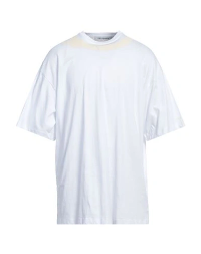 Trussardi Man T-shirt White Size M Polyamide, Elastane