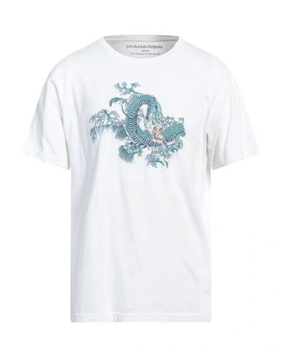 Maharishi Graphic-print Organic Cotton T-shirt In White