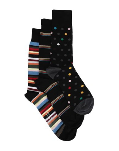 Paul Smith Man Socks & Hosiery Black Size Onesize Organic Cotton, Polyamide, Elastane