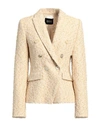 SLY010 SLY010 WOMAN BLAZER BEIGE SIZE 14 RECYCLED POLYAMIDE, RECYCLED COTTON, SYNTHETIC FIBERS, RECYCLED PO