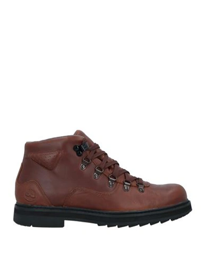 Timberland Bradstreet Chukka Boot Brown Leather In Red Brown