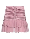 Blumarine Woman Mini Skirt Mauve Size 4 Viscose In Purple