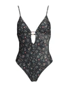 ANJUNA ANJUNA WOMAN ONE-PIECE SWIMSUIT BLACK SIZE L POLYAMIDE, ELASTANE