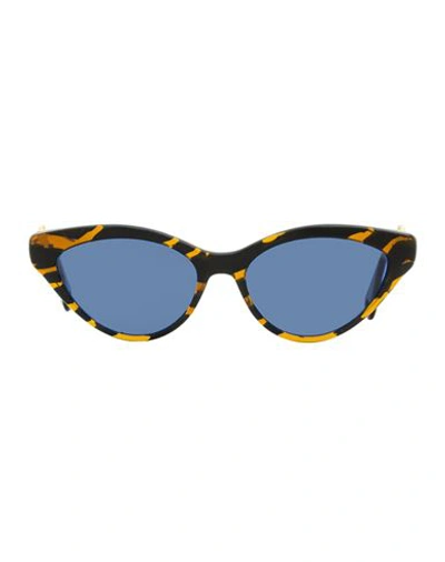 Lanvin Women's Crystal Sunglasses Lnv631sr 236 Tiger Stripe 56mm In Multi