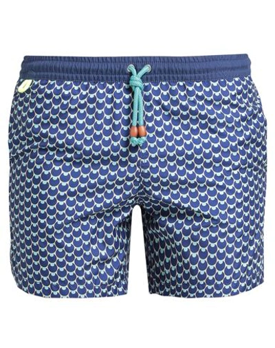 Gili's Man Swim Trunks Midnight Blue Size Xl Recycled Polyester, Polyester