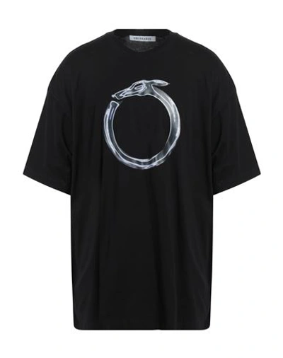 Trussardi Man T-shirt Black Size M Cotton