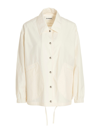 Jil Sander Logo-print Shirt Jacket In White