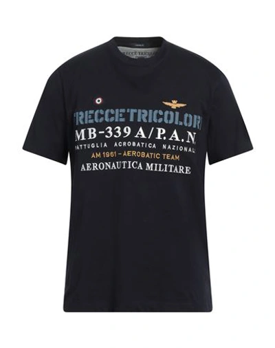 Aeronautica Militare Man T-shirt Midnight Blue Size M Cotton