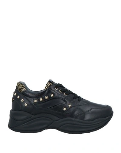 Nero Giardini Woman Sneakers Black Size 9 Leather