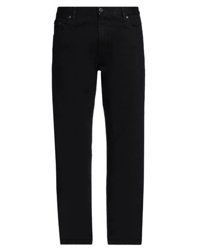 Brioni Man Jeans Black Size 34 Cotton, Elastane, Calfskin