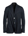 Brioni Man Blazer Midnight Blue Size Xl Cotton, Elastane In Blue