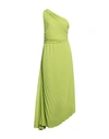Clips Woman Maxi Dress Acid Green Size 10 Polyester