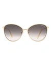 TOM FORD TOM FORD TOM FORD PENELOPE TF320 SUNGLASSES WOMAN SUNGLASSES GOLD SIZE 59 METAL