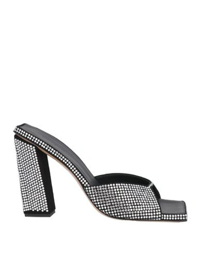 Gia Rhw Gia / Rhw Woman Sandals Silver Size 7 Leather In Silver