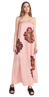 SIGNIFICANT OTHER STRAPLESS ROISE MAXI DRESS ROSE WALLPAPER