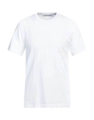 Trussardi Man T-shirt White Size M Cotton