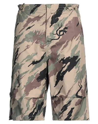 Maharishi Man Shorts & Bermuda Shorts Sand Size Xl Organic Cotton, Recycled Polyester In Beige