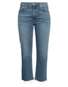 Citizen Of Humanity Citizens Of Humanity Woman Jeans Blue Size 24 Organic Cotton, Ecovero Viscose, Elastane In Blue
