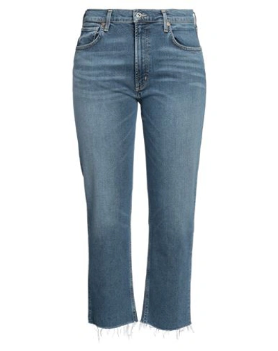 Citizens Of Humanity Woman Jeans Blue Size 24 Organic Cotton, Ecovero Viscose, Elastane