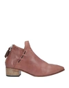 ALEXANDER HOTTO ALEXANDER HOTTO WOMAN ANKLE BOOTS TAN SIZE 7 LEATHER