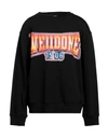 We11 Done Black Print Sweatshirt In Black