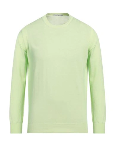 Kangra Man Sweater Acid Green Size 40 Cotton
