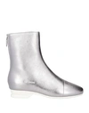 Raf Simons Woman Ankle Boots Silver Size 8 Leather In Silver