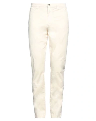 Woolrich Man Pants Cream Size 34 Cotton, Elastane In White