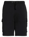 Armani Exchange Man Shorts & Bermuda Shorts Black Size Xs Cotton, Polyester, Elastane