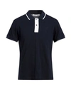 Trussardi Man Polo Shirt Midnight Blue Size 3xl Cotton