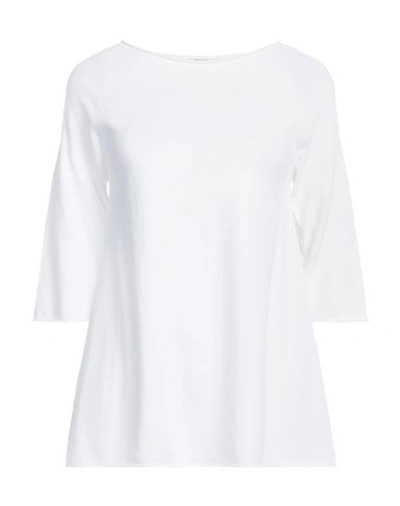 Kangra Woman Sweater White Size 8 Cotton