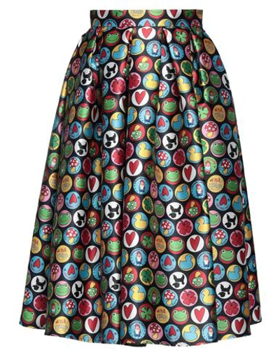 Alessandro Enriquez Woman Midi Skirt Black Size 6 Polyester