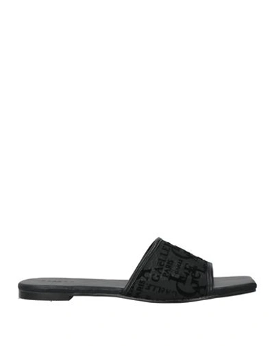 Gaelle Paris Gaëlle Paris Woman Sandals Black Size 8 Textile Fibers