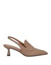 Atp Atelier Woman Pumps Khaki Size 7 Cowhide In Beige