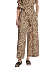 ADAM LIPPES HIGH WAISTED PAPER BAG PANT IN PRINTED POPLIN