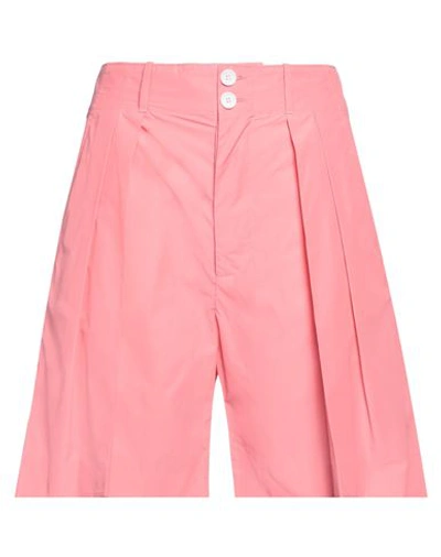 Plan C Woman Shorts & Bermuda Shorts Pink Size 6 Polyamide, Cotton